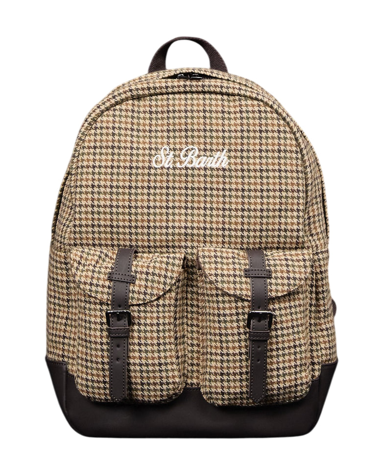 MC2 SAINT BARTH ZAINO CODY WOOL PIED DE POULE SOFT BEIGE