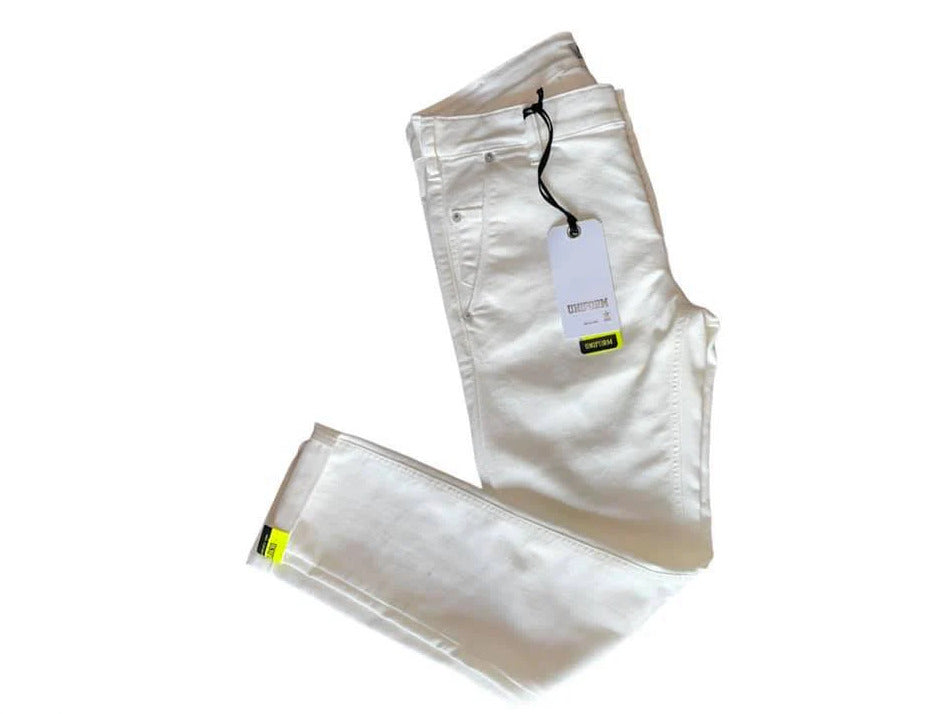 UNIFORM JEANS STYLE DEAN FIT NORMAL CROTCH SKINNY COLORE BIANCO