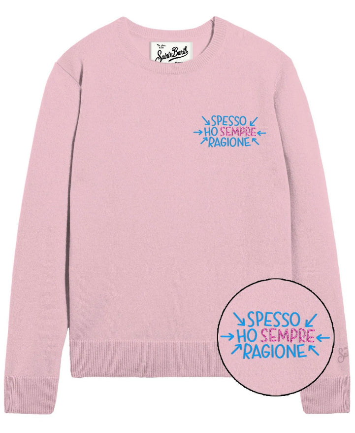MC2 SAINT BARTH MAGLIONE DONNA NEW QUEEN SPESSO RAGIONE ROSA