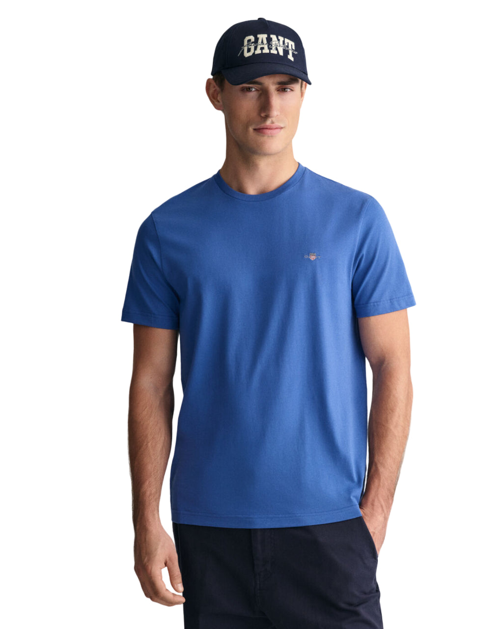 GANT T-SHIRT SHIELD REGULAR FIT RICH BLUE
