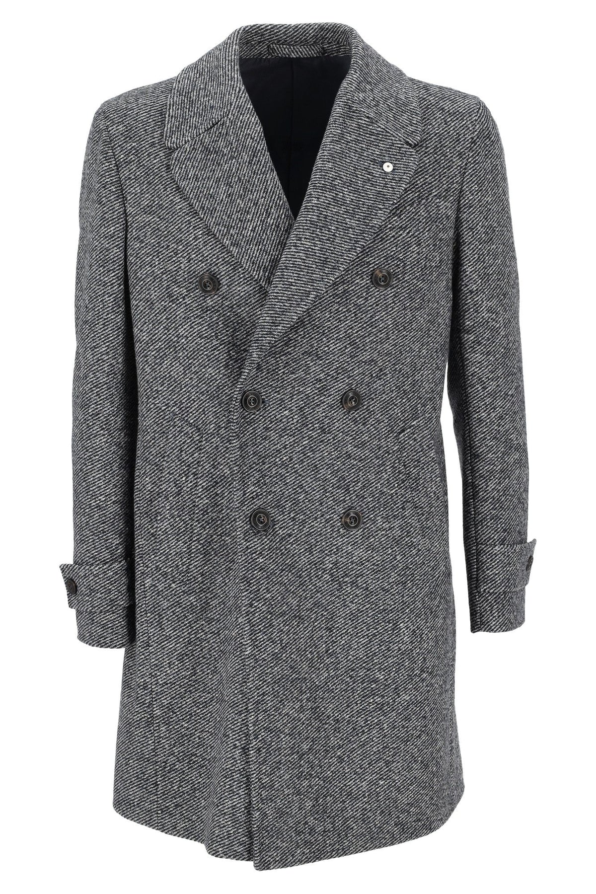 LBM 1911 SPORT CAPPOTTO IN JERSEY GRIGIO SCURO