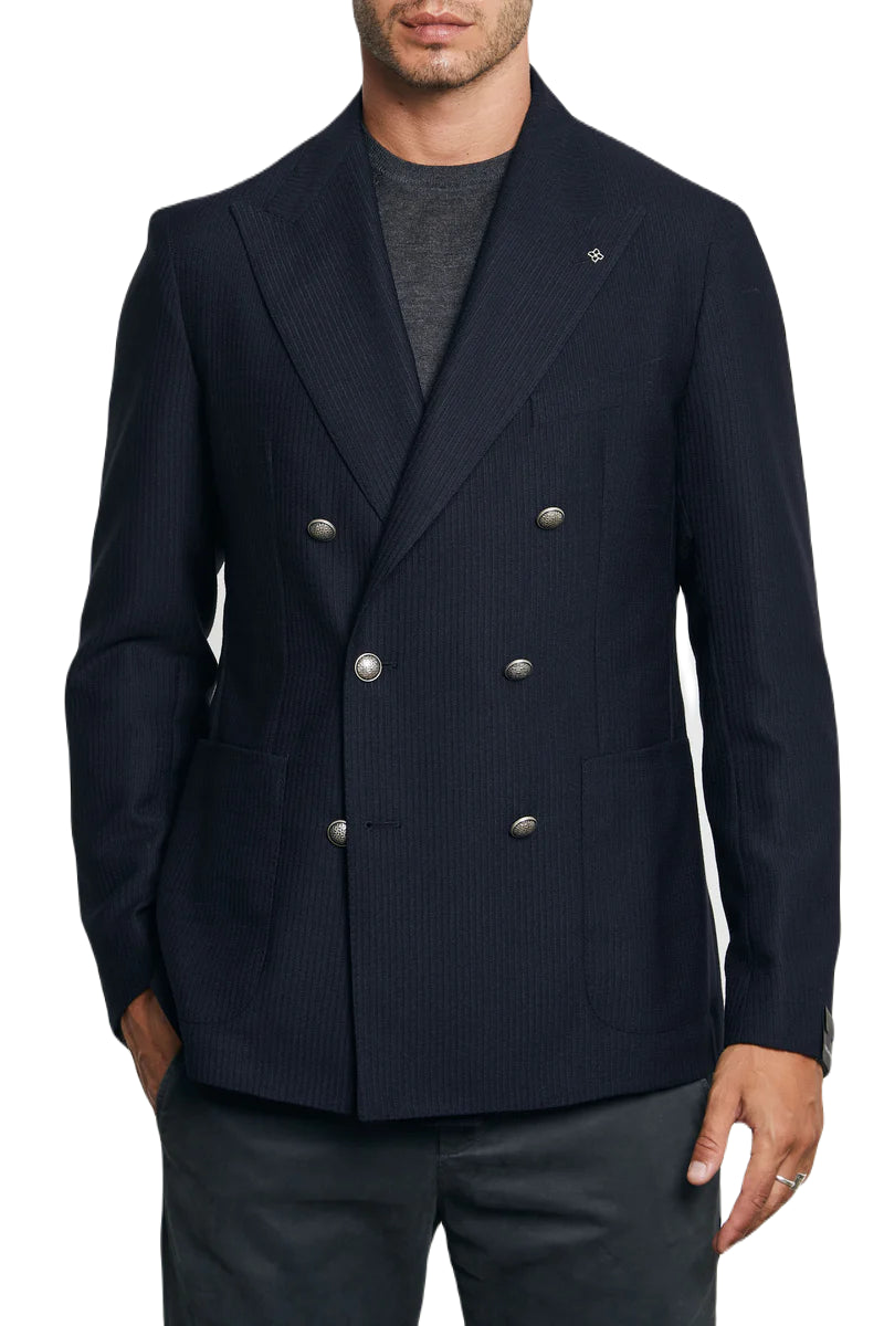 Tagliatore Giacca in lana Doppiopetto Blu