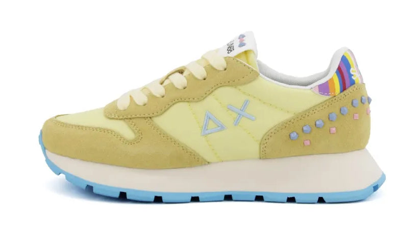 SUN68 SNEAKERS DONNA ALLY STUDS GIALLO LIMONE