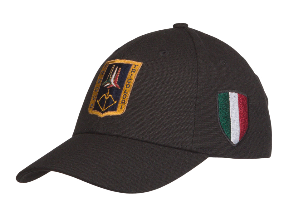 AERONAUTICA MILITARE CAPPELLINO IN CANVAS CON PATCH JET BLACK