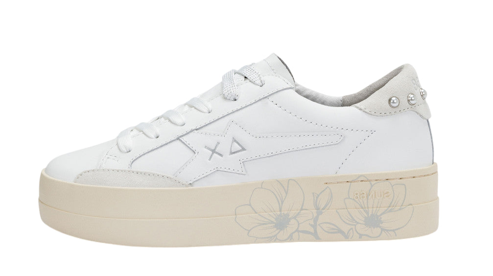 SUN68 SNEAKERS DONNA BIG KATY LEATHER BIANCO