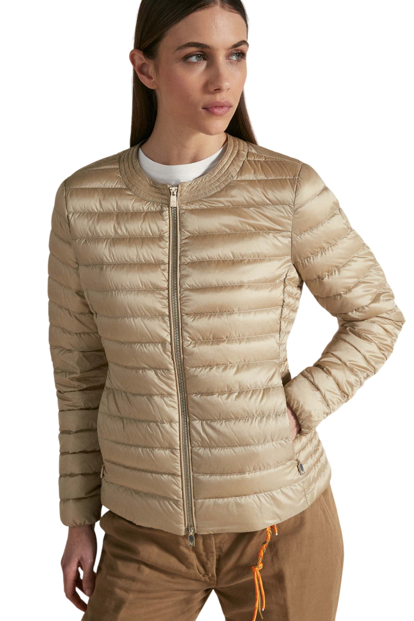 CIESSE PIUMINI PIUMINO GRACE BEIGE CON COLLETTO MODELLO CHANEL