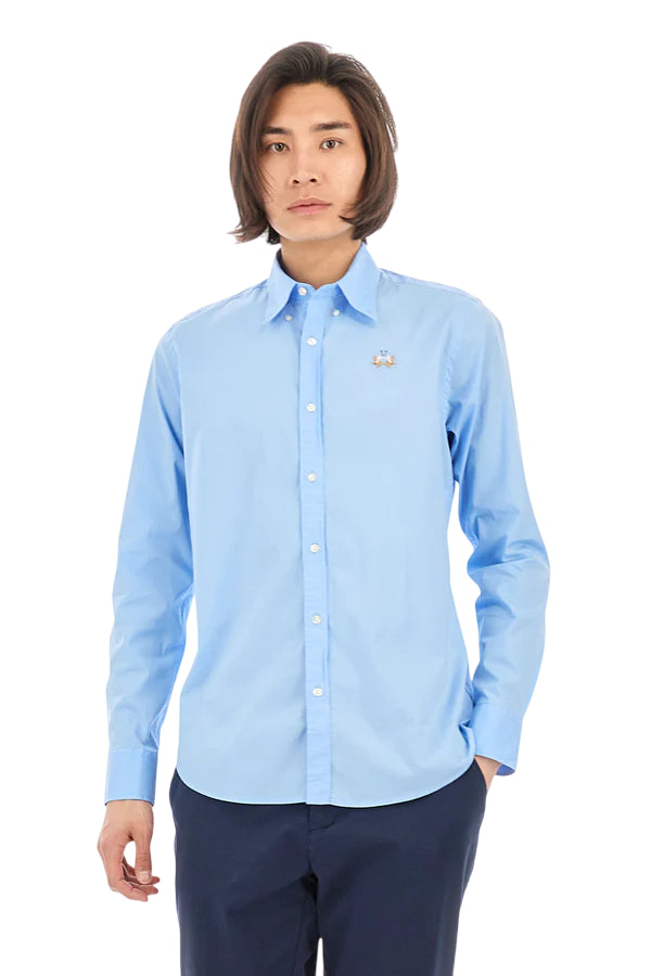 LA MARTINA CAMICIA DA UOMO SLIM FIT LEON BLUE BELL