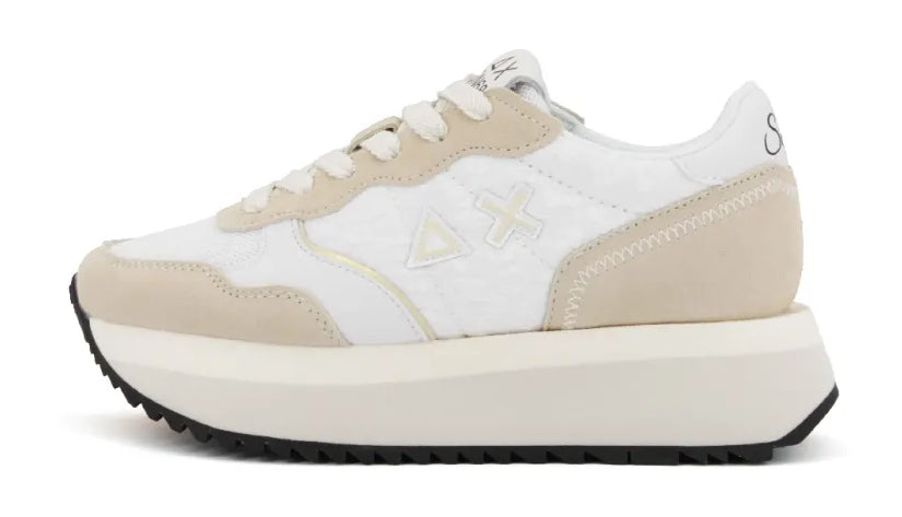 SUN68 SNEAKERS DONNA BIG ALLY FLOWER BIANCO