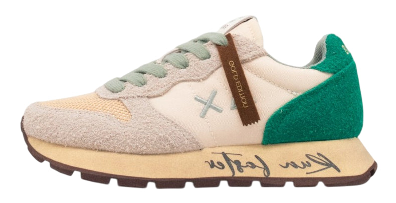 SUN68 SNEAKERS DONNA ALLY VINTAGE GOLD EDITION BIANCO PANNA