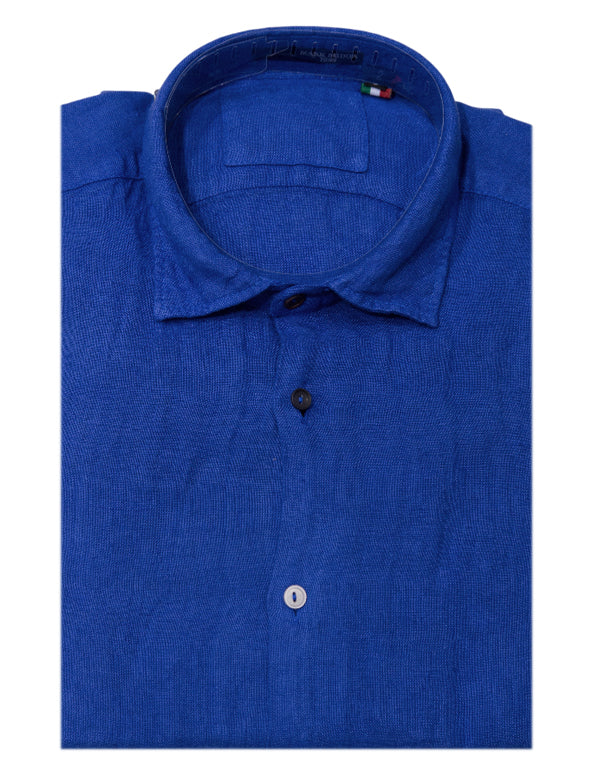 MARK MIDOR CAMICIA IN PURO LINO COLORE BLU CHIARO