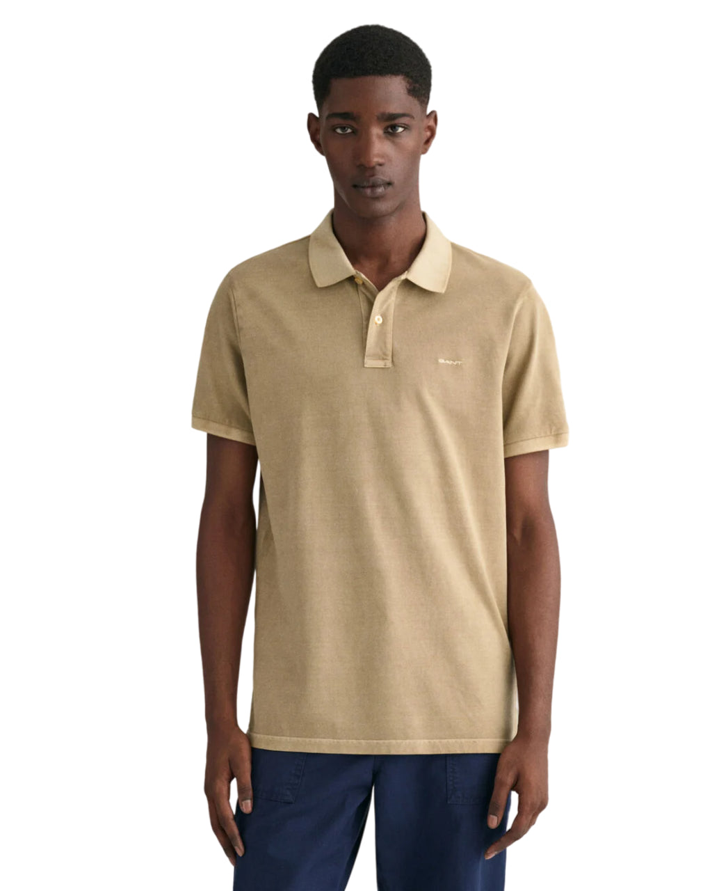 GANT POLO SUNFADED IN PIQUE REGULAR FIT DRIED KHAKI