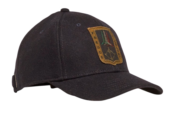 AERONAUTICA MILITARE CAPPELLINO FRECCE TRICOLORI IN PANNO JET BLACK