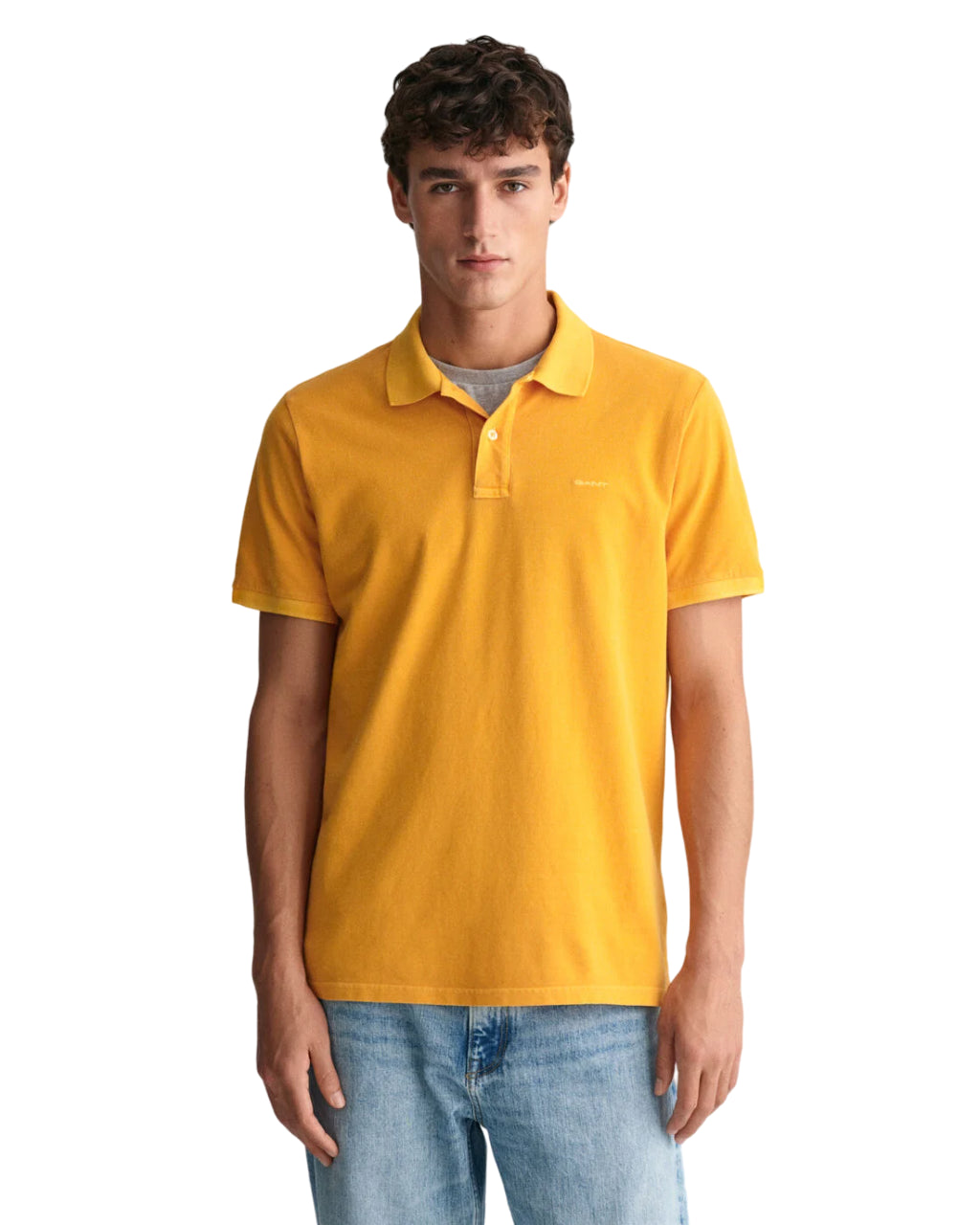 GANT POLO SUNFADED IN PIQUE REGULAR FIT MEDAL YELLOW
