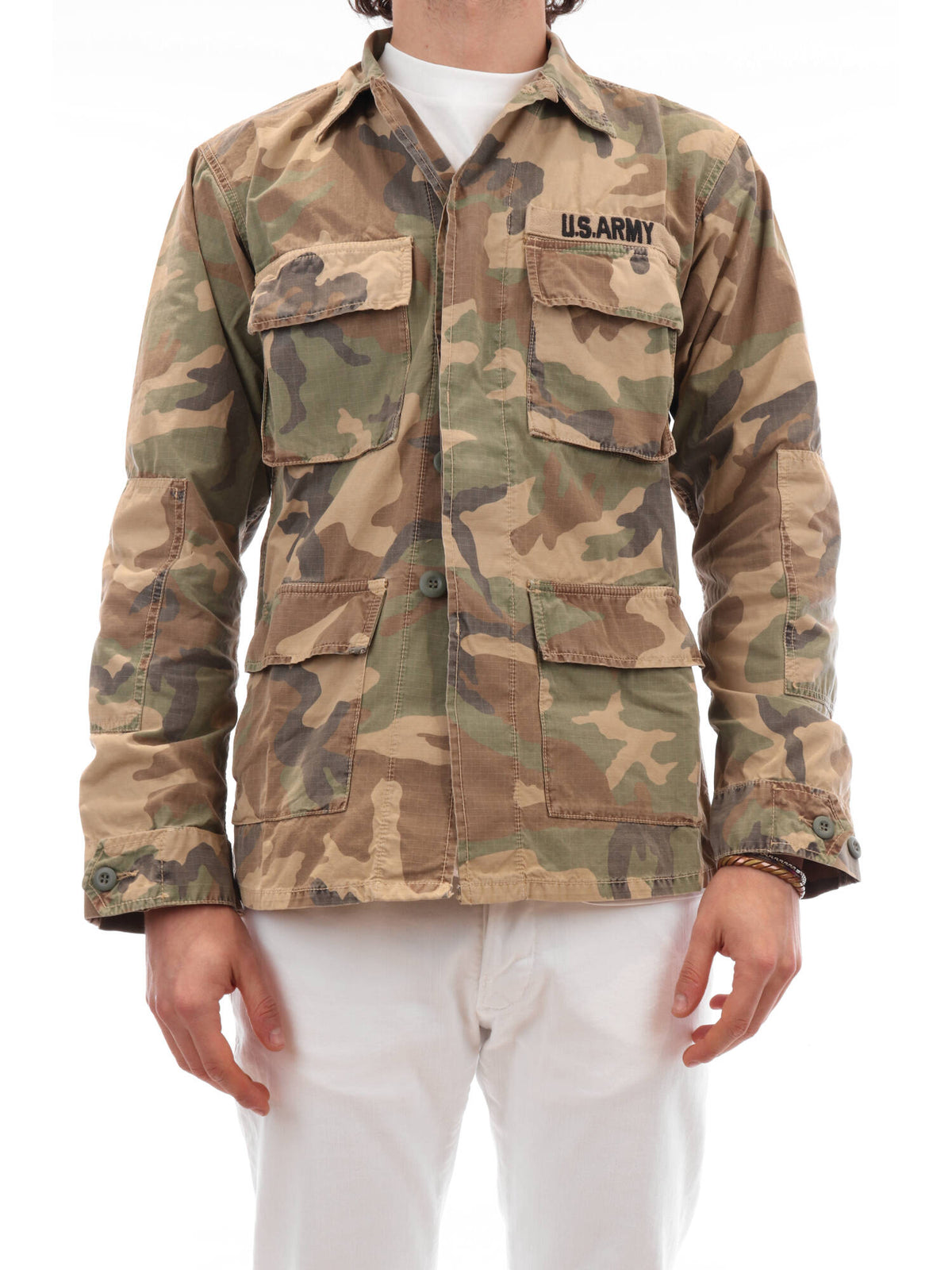 CHESAPEAKE'S GIACCA KORPELA MILITARY ARMY IN COTONE COLORE CAMOUFLAGE
