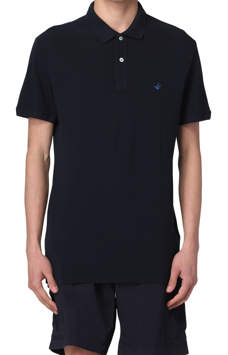 POLO LOGO BLU NAVY