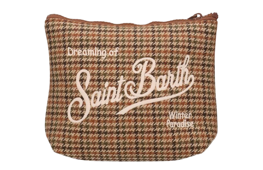 MC2 SAINT BARTH POCHETTE ALINE WOOL PIED DE POULE 51 EMB