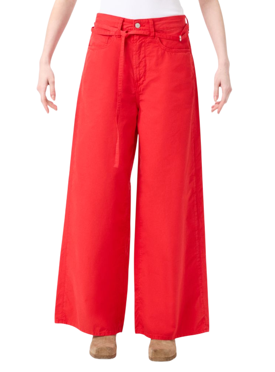 CYCLE PANTALONI BIG LOW LOOSE FIT ROSSO