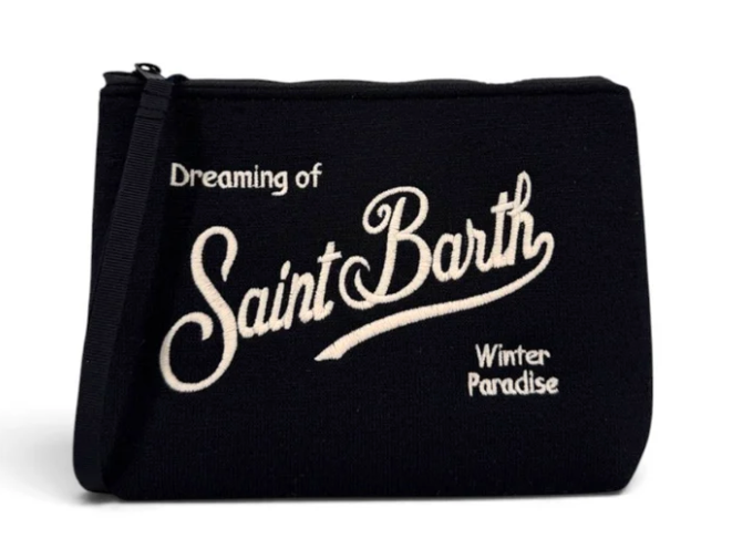 MC2 SAINT BARTH POCHETTE ALINE WOOL 00 EMB NERO