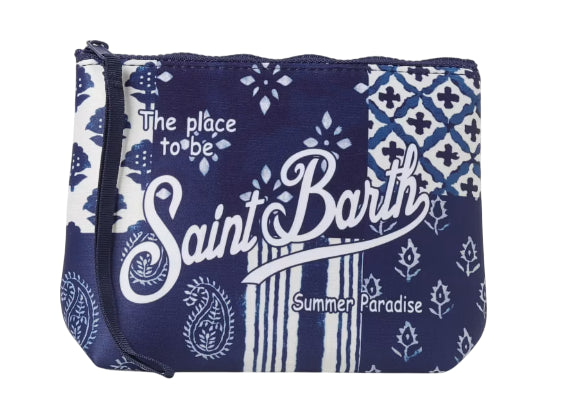 MC2 SAINT BARTH POCHETTE IN NEOPRENE PATCHWORK BLU