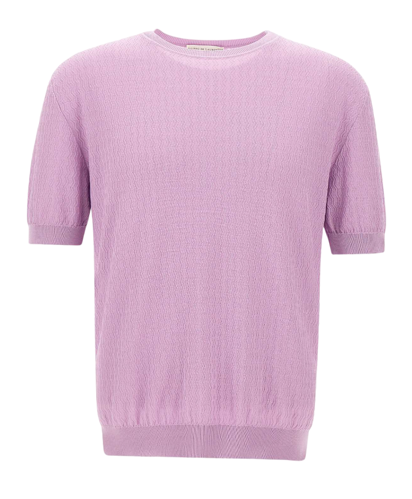 FILIPPO DE LAURENTIIS CREPE DI COTONE GLICINE
