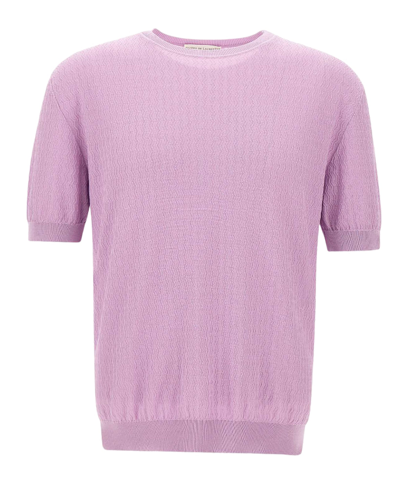 FILIPPO DE LAURENTIIS CREPE DI COTONE GLICINE