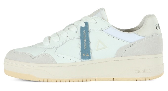 SUN68 SNEAKERS UOMO BIG BASKET EVO BIANCO