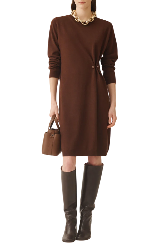 FABIANA FILIPPI ABITO IN PLATINUM MARRONE