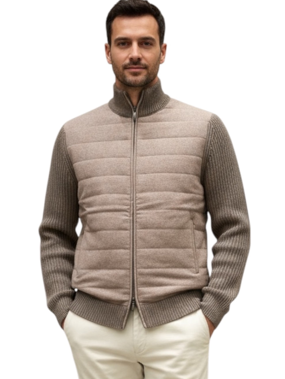 MARK MIDOR BLUSOTTO IN LANA E CASHMERE COLORE CORTECCIA