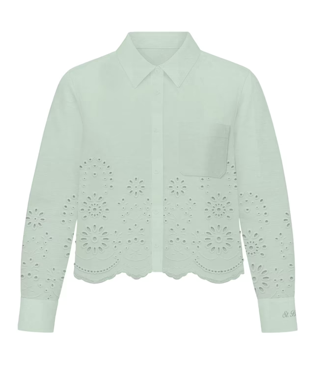 MC2 SAINT BARTH CAMICIA ORIANE VERDE ACQUA