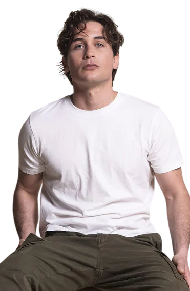 IMPURE T.SHIRT 100% COTONE SLUB REGULAR FIT WHITE