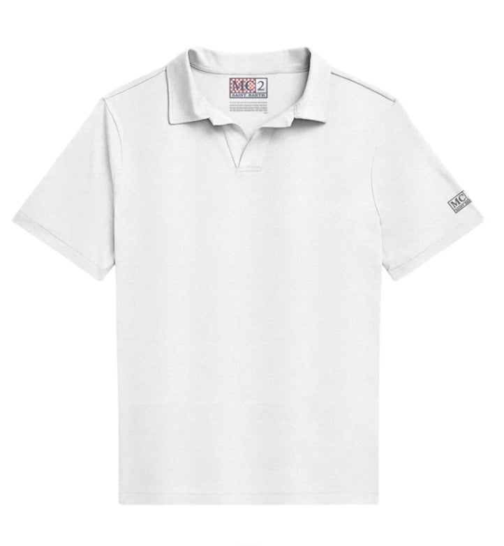 MC2 SAINT BARTH POLO UOMO IN PIQUET TECNICO CHIMERA BIANCO