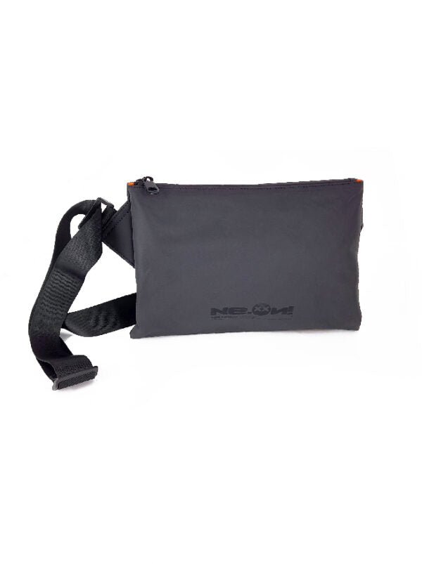 NE.ON! MARSUPIO PIATTO WAIST BAG REFLECTIVE COLORE NERO