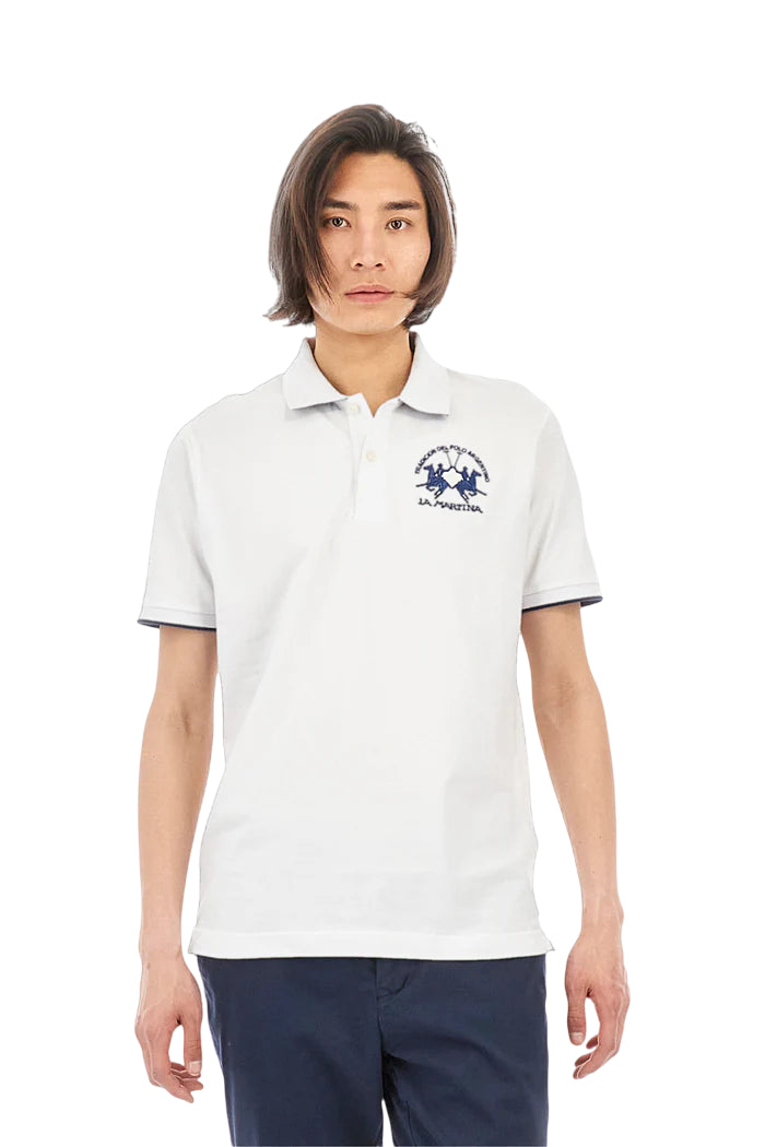 LA MARTINA POLO DA UOMO MIGUEL REGULAR FIT OPTIC WHITE