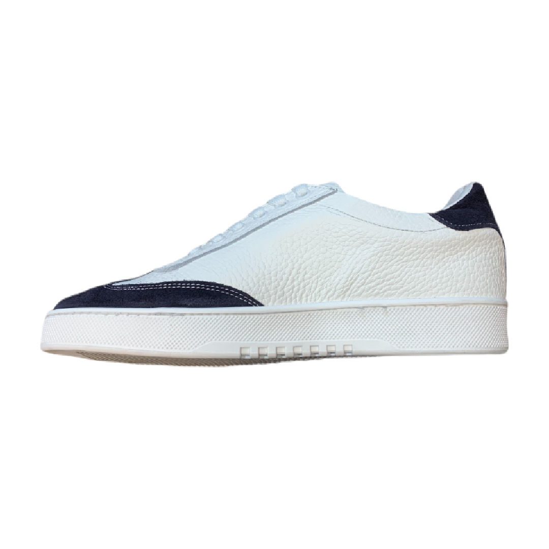 SNEAKERS IN PELLE BOTTOLATA  BIANCO & BLU