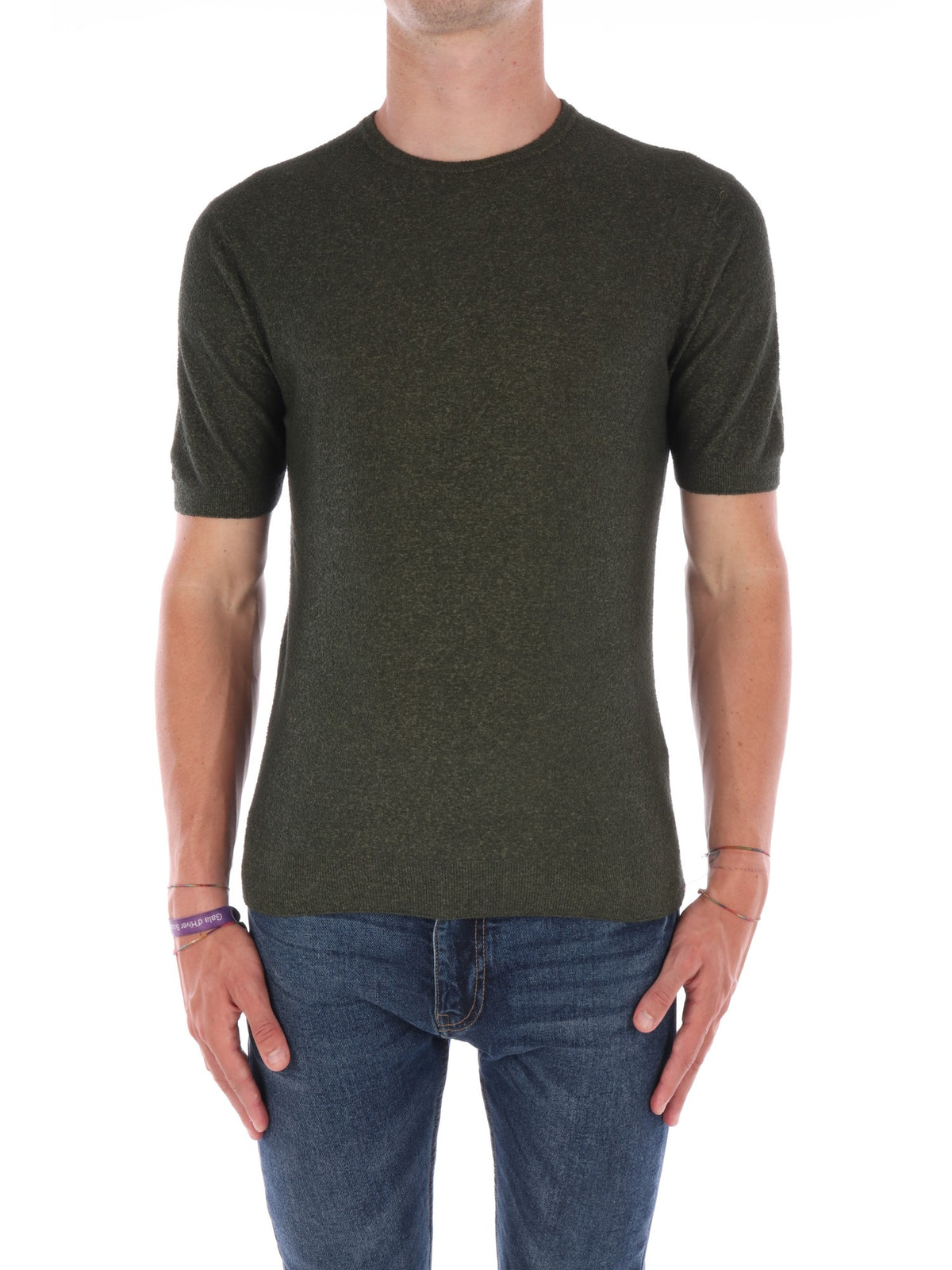Filippo de Laurentis t-shirt verde da uomo