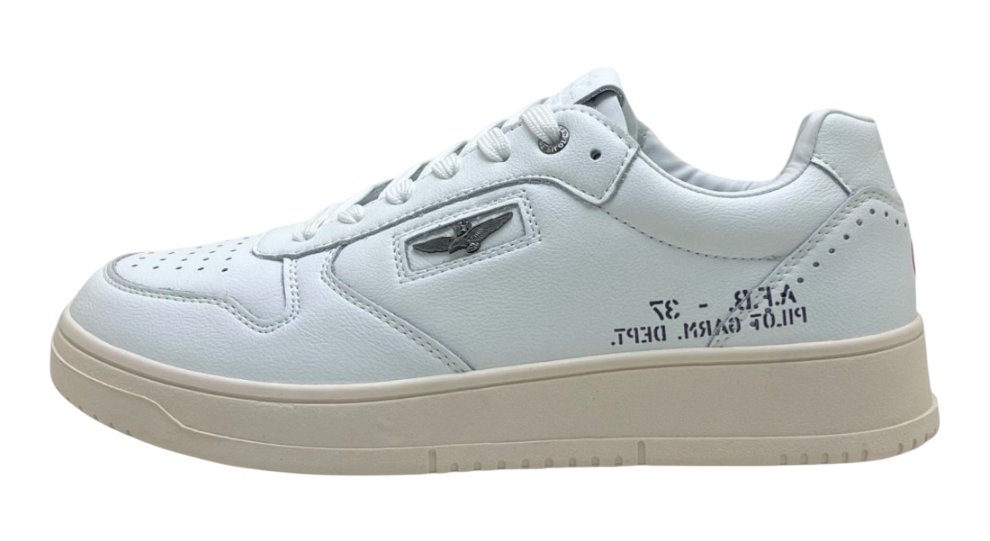 AERONAUTICA MILITARE SNEAKERS UOMO SC235PL277 PELLE OFF WHITE