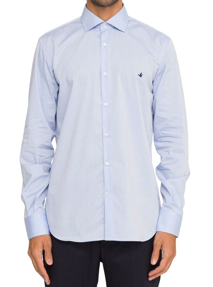 BROOKSFIELD CAMICIA SLIM FIT SPREAD COLLAR COLORE PALE BLUE
