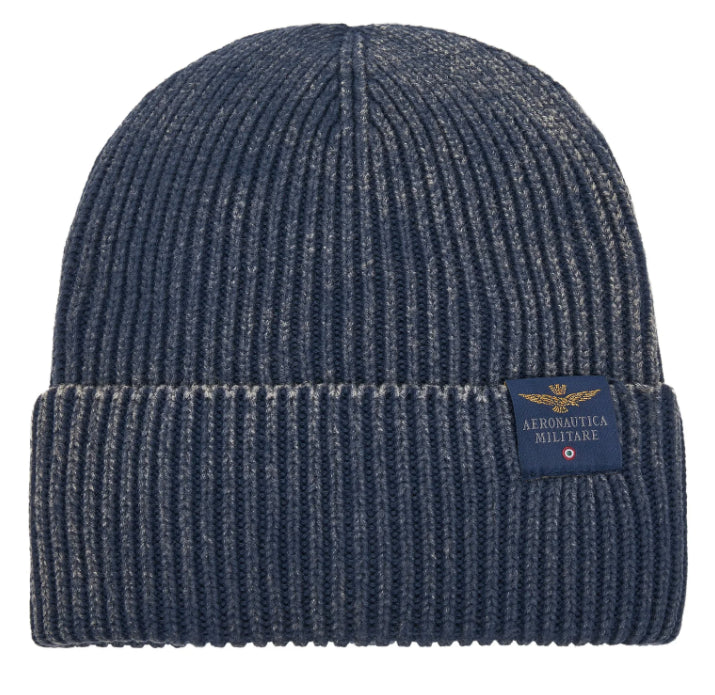 AERONAUTICA MILITARE BERRETTO IN COTONE TINTO CAPO BLU NAVY