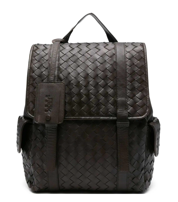 THE JACK LEATHERS ZAINO ELICOT IN PELLE COLORE DARK BROWN