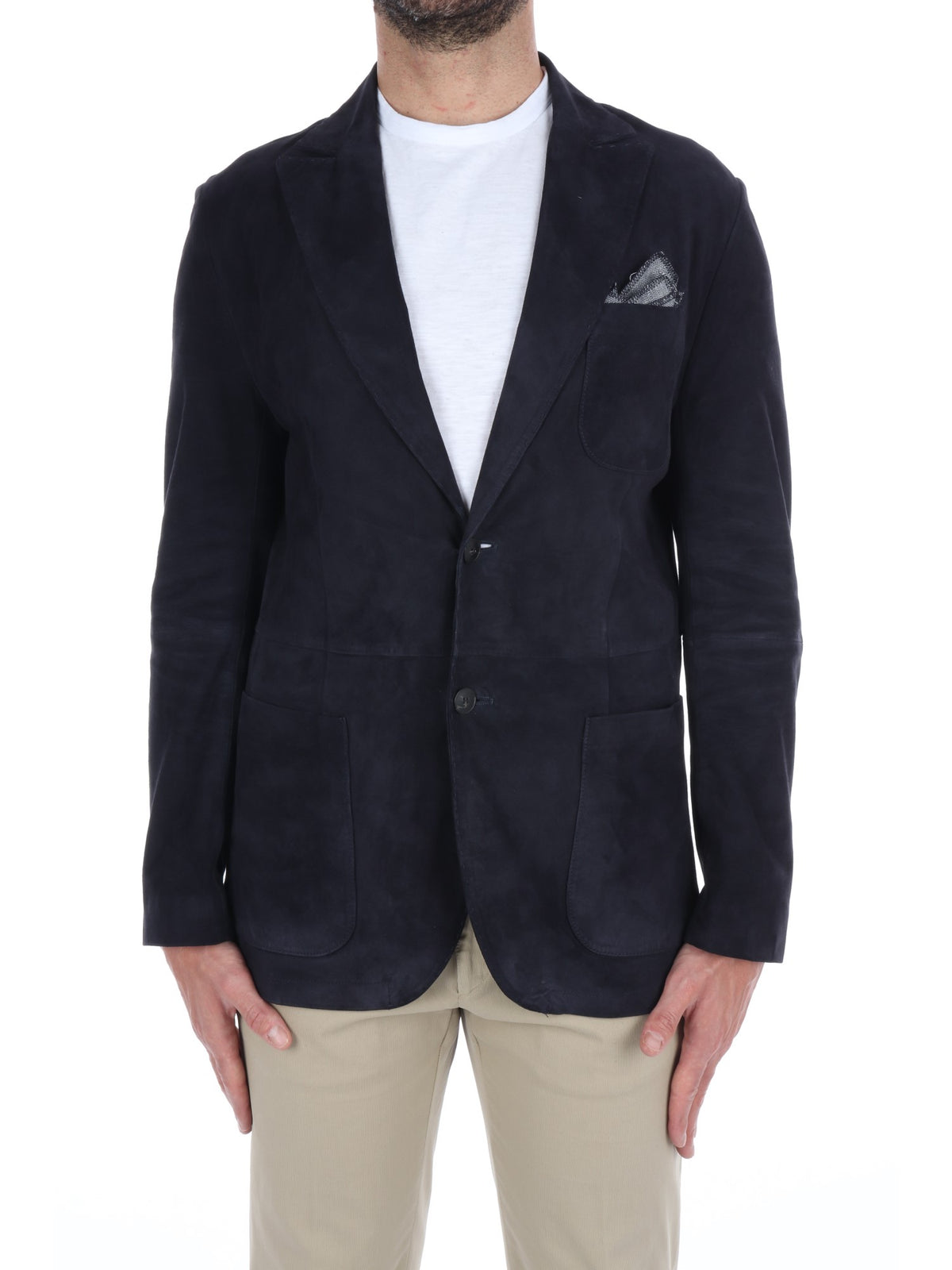 The Jack Leathers blazer in camoscio da uomo