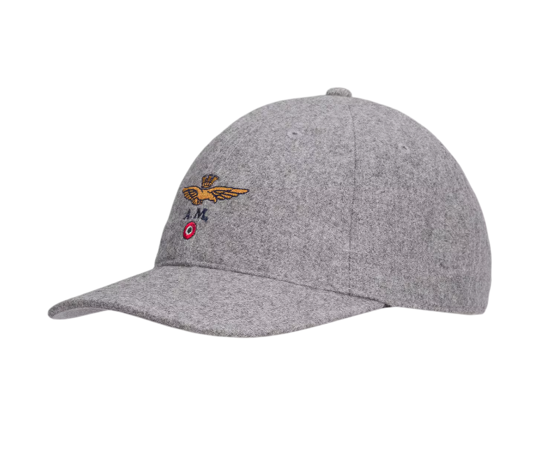 AERONAUTICA MILITARE CAPPELLINO CON MOTIVO A SPINA DI PESCE GRIGIO