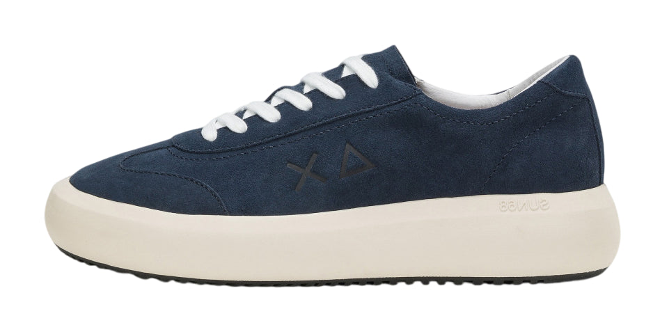 SUN68 SNEAKERS BIG BOY SUEDE NAVY BLUE