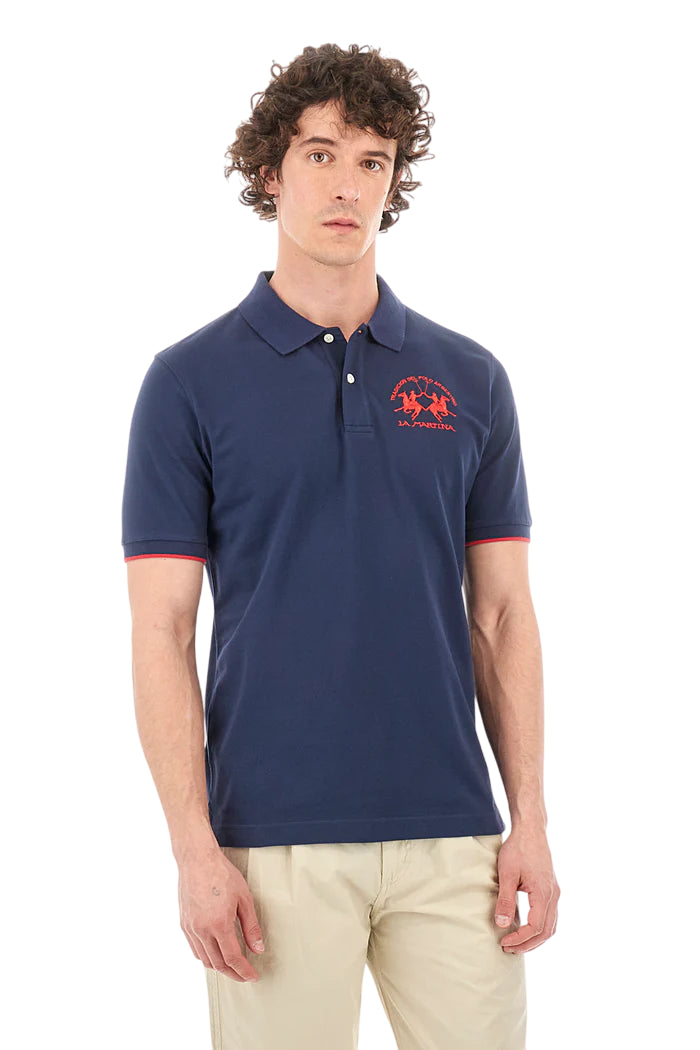 LA MARTINA POLO DA UOMO MIGUEL REGULAR FIT BLU