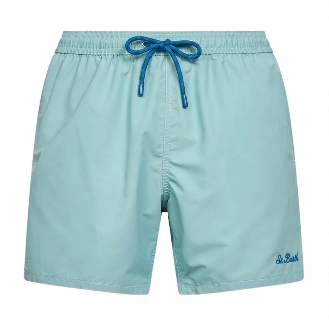 MC2 SAINT BARTH BOXER COMFORT IN NYLON RICICLATO CELESTE