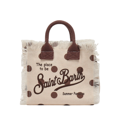 MC2 SAINT BARTH BORSA MINI VAMI IN TELA POIS MARRONE