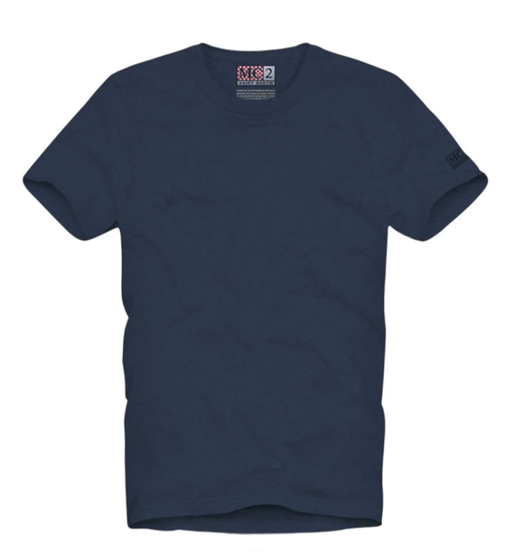 MC2 SAINT BARTH T-SHIRT UOMO IN PIQUET TECNICO CALYPSO BLU NAVY