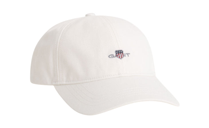 GANT UOMO CAPPELLINO IN TWILL DI COTONE BIANCO EGGSHELL