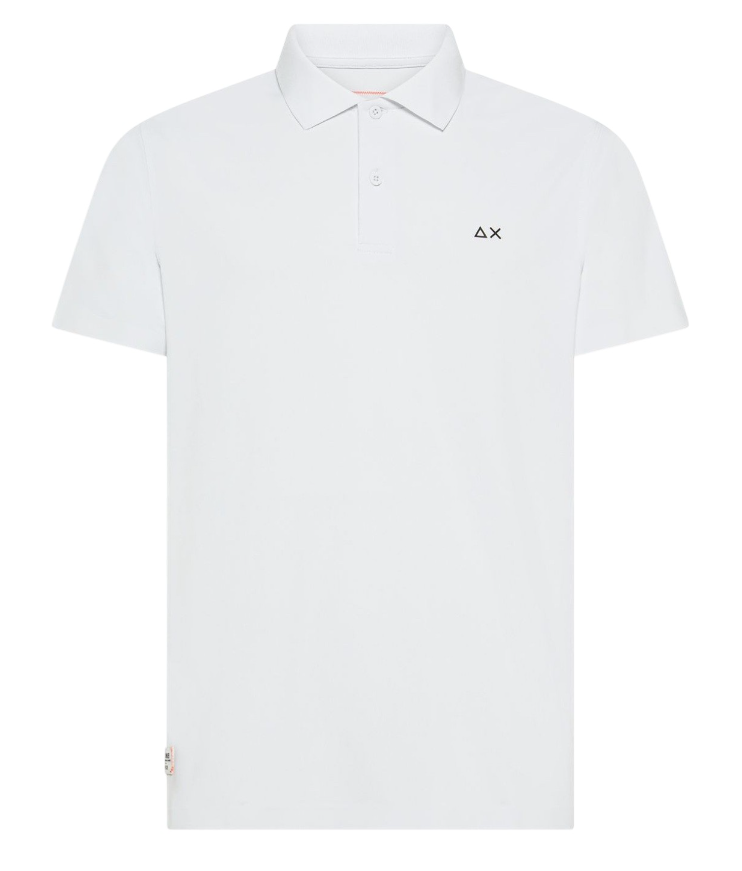 SUN68 UOMO POLO IN PIQUET TECNICO COLORE BIANCO
