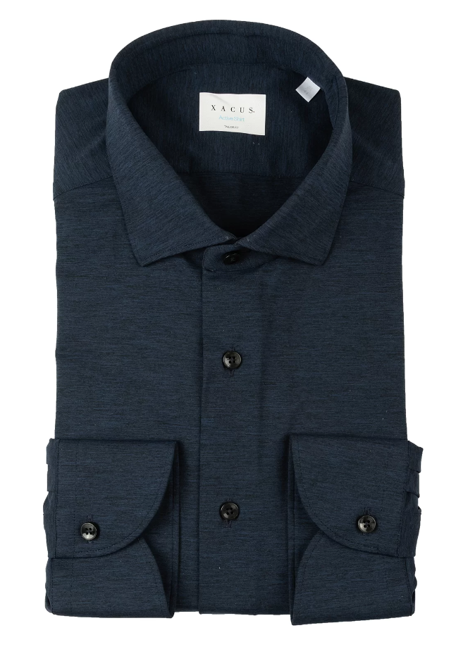 XACUS CAMICIA ACTIVE SHIRT TAILOR FIT BLU SCURO 010
