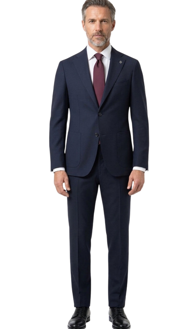 TAGLIATORE ABITO MONTECARLO IN LANA VERGINE COLORE BLU NAVY